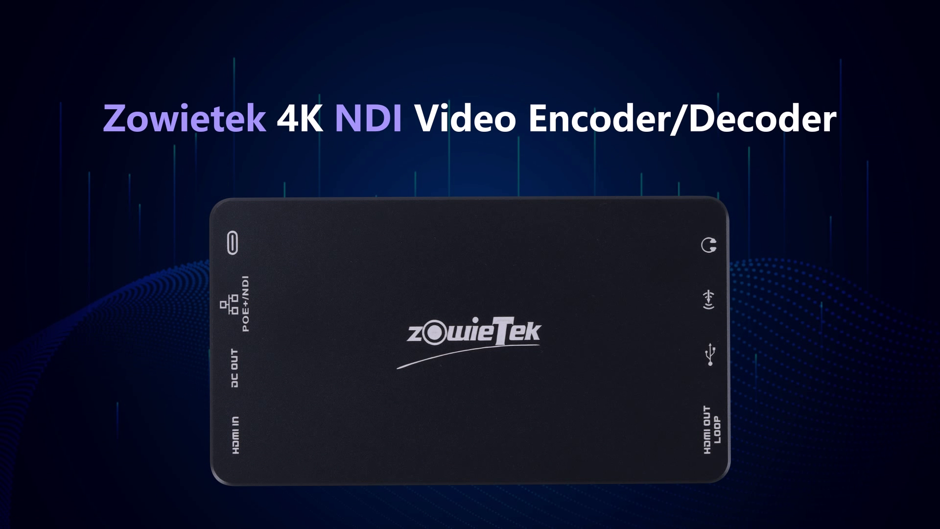 4K HDMI Video Encoder/Decoder, ZowieBox, Native NDI HX3 (Certified